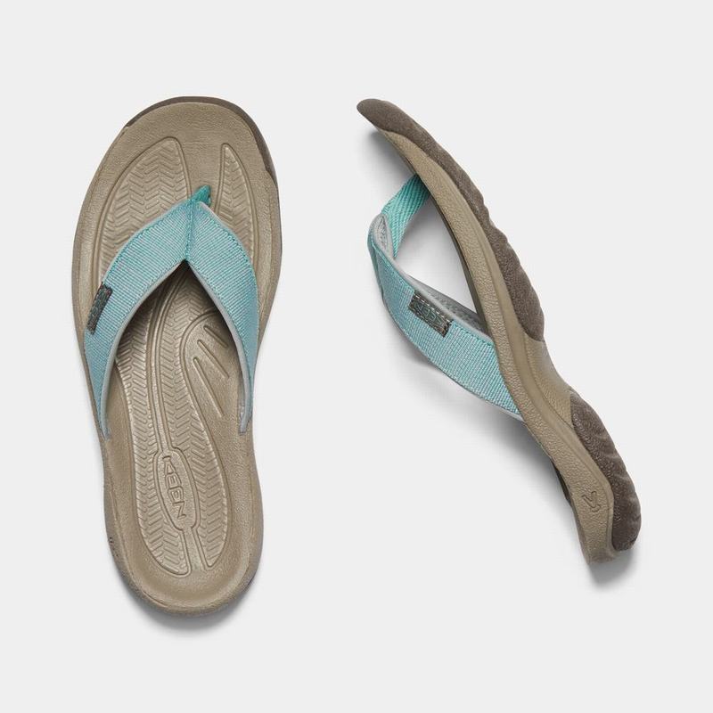 Keen Kona Flip II Womens Flip Flops Green Online Sale (9248-GSDLY)